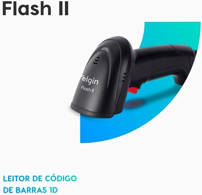 Leitor de Código de Barras de Mão 1D Flash II 4