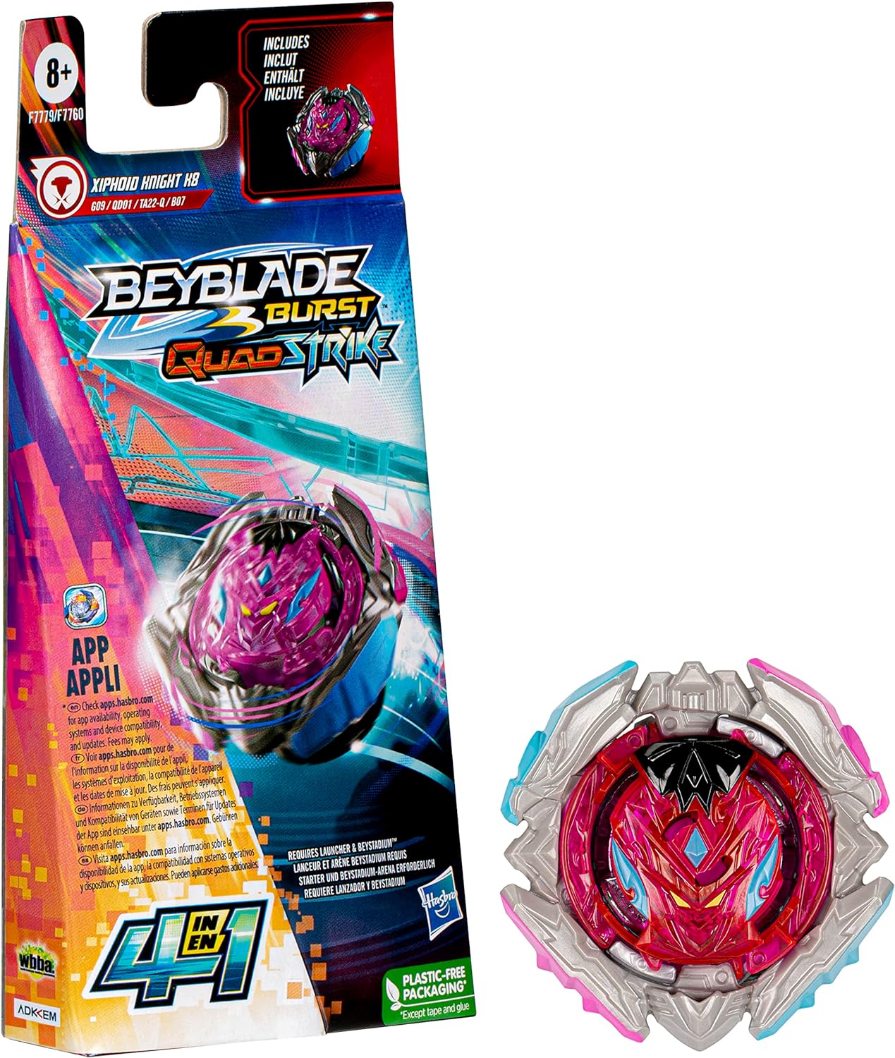 Beyblade Burst QuadStrike Xiphoid Knight K8 1