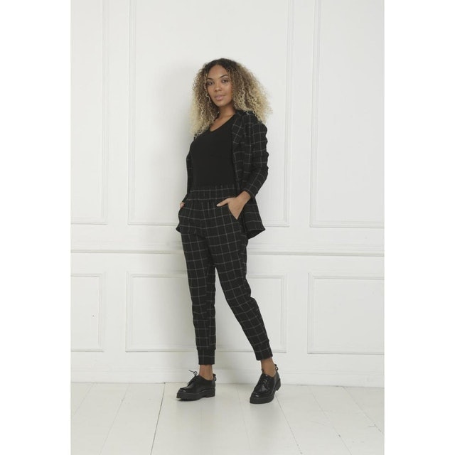 Conjunto de Calça e Blazer Manga Longa Preto 2