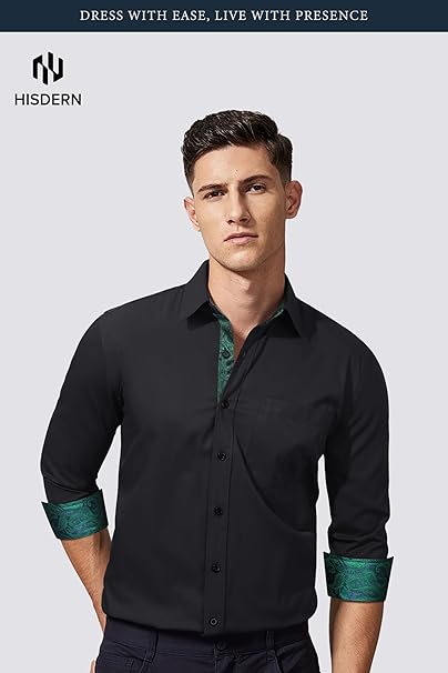 Camisa Social Masculina Hisdern com Detalhes 5