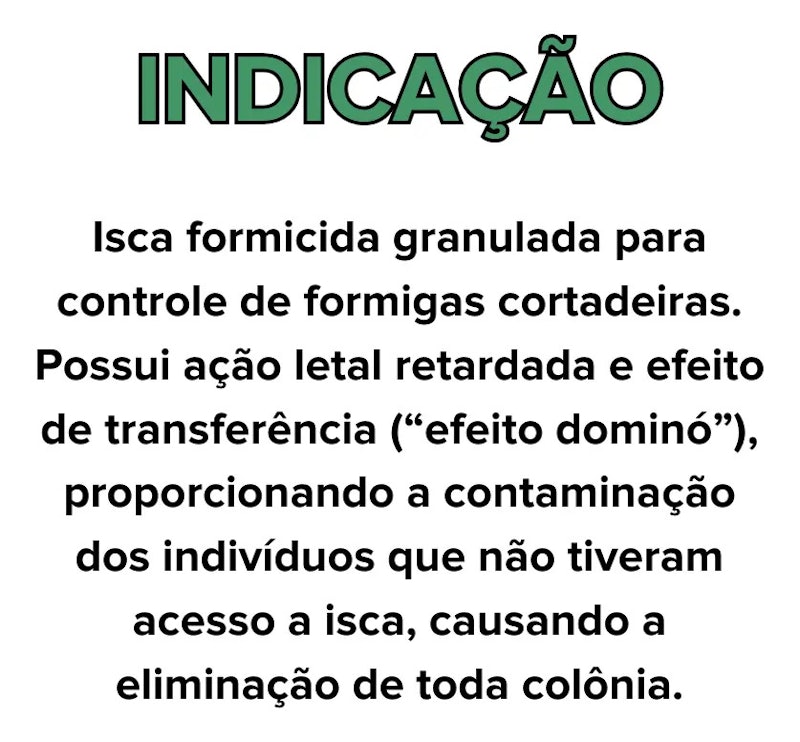 Formicida Isca Granulada Grão Verde 4