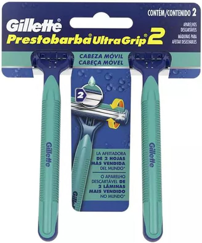 Aparelho de Barbear Descartável Gillette Prestobarba Ultragrip 2 1