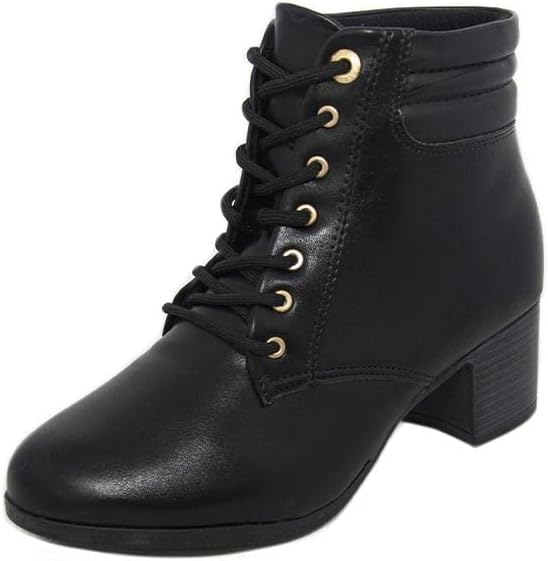 Bota Coturno Cano Curto Feminina Conforto Modare 1