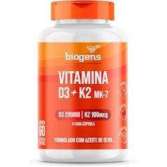 Vitamina D3 + K2 MK7 2000 UI 100 mcg Bigens