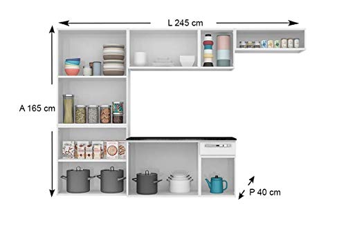 Cozinha Completa em Aço Amanda 3