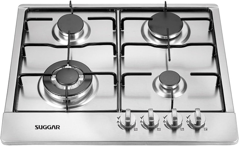 Fogão de Mesa Cooktop 4 Bocas Aço Inox à Gás Suggar 1