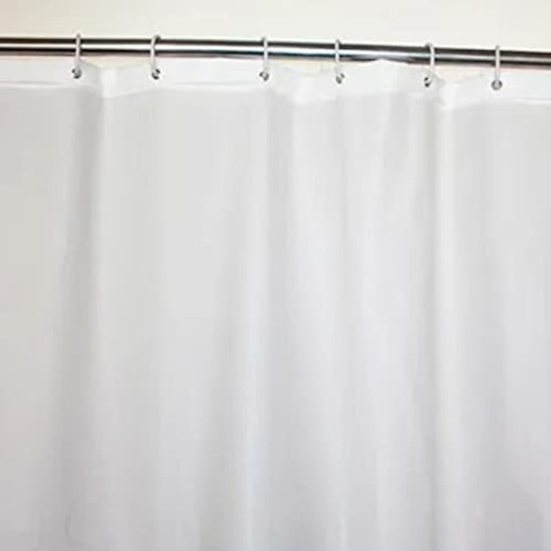 Cortina Box Banheiro Branca PVC Antimofo Resistente 5