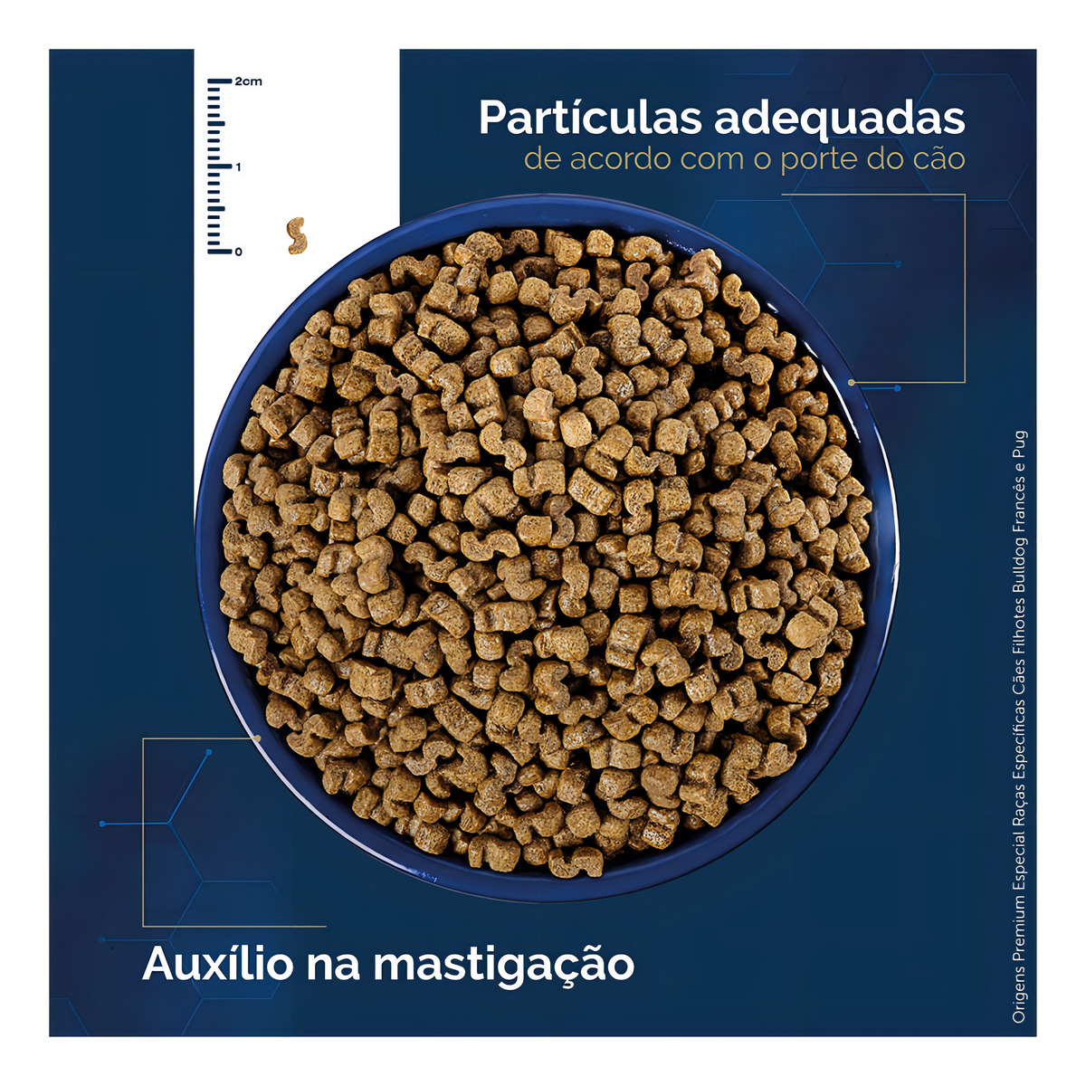 Ração Origens Premium Especial Raças Específicas Bulldog Francês e Pug Filhotes 3