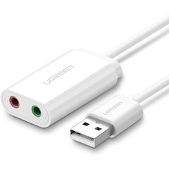 Adaptador de Áudio Externo Ugreen Interface USB 2.0