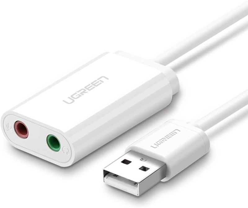 Adaptador de Áudio Externo Ugreen Interface USB 2.0 1