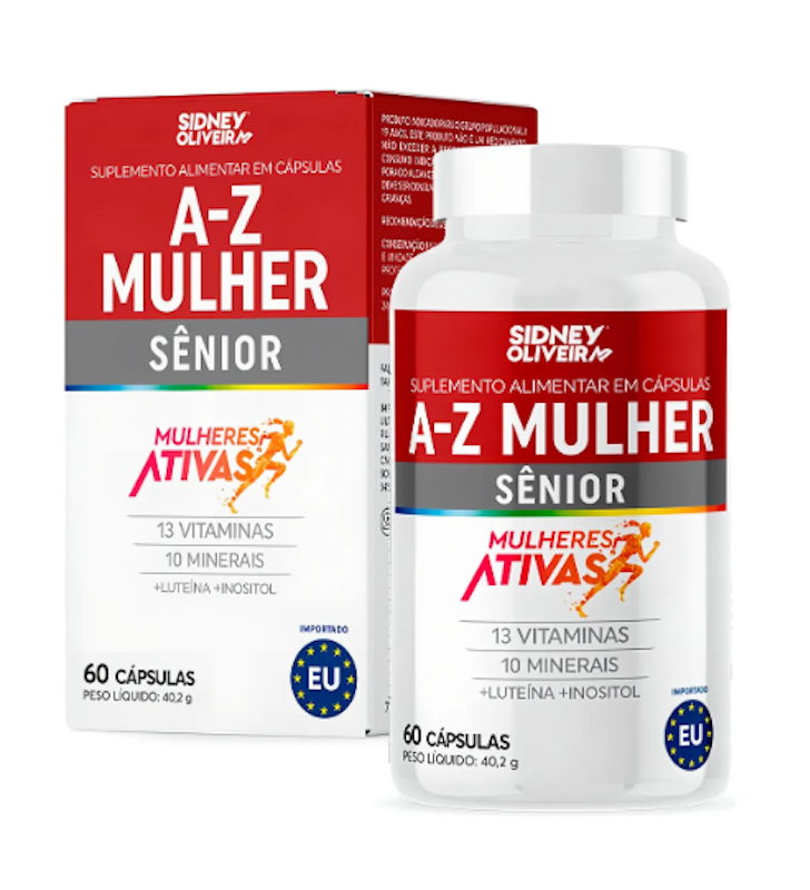 A-Z Mulher Sênior Mulheres Ativas 60 cápsulas 1