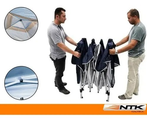 Gazebo Articulado NTK Duxx 3 x 3 m com Proteção Solar FPS 50 4
