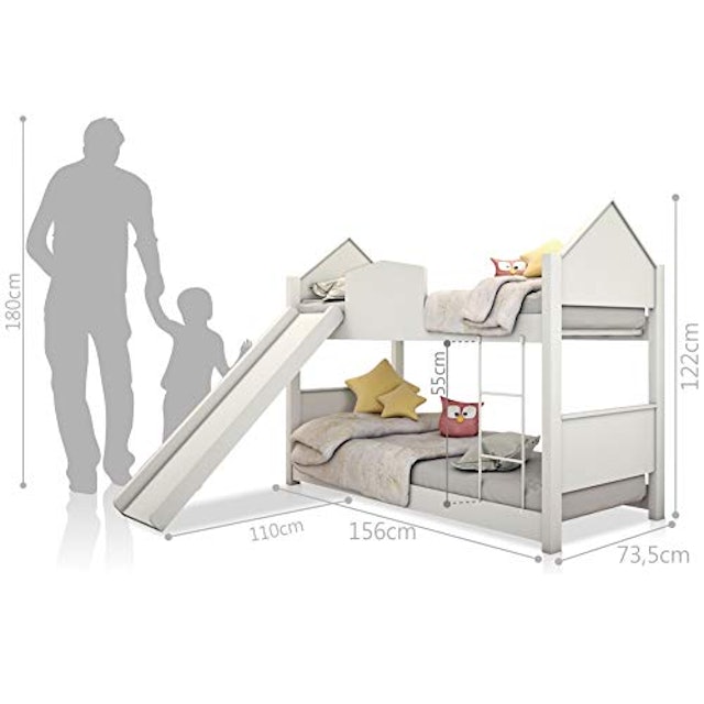 Beliche com Escorregador Infantil Casinha Prime 4