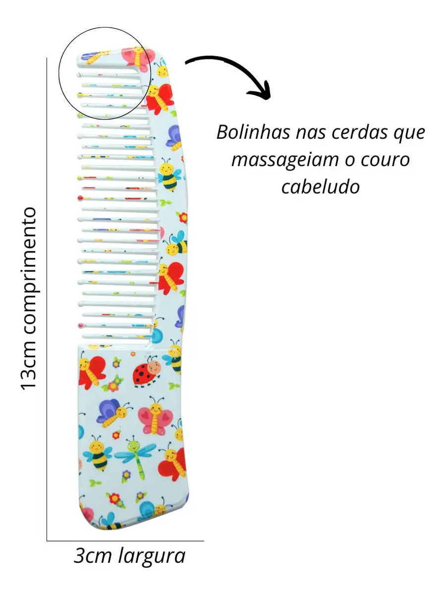 Kit Baby Zoo Pente e Escova  3