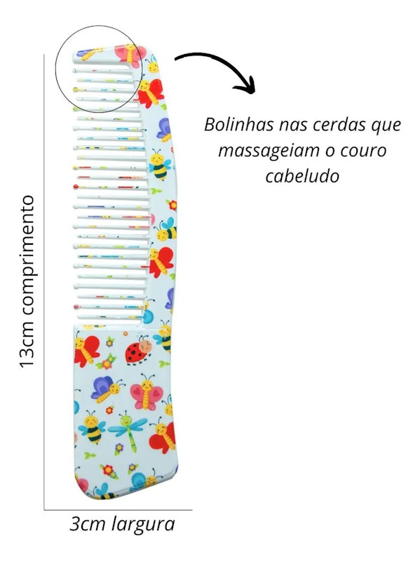 Kit Baby Zoo Pente e Escova 3