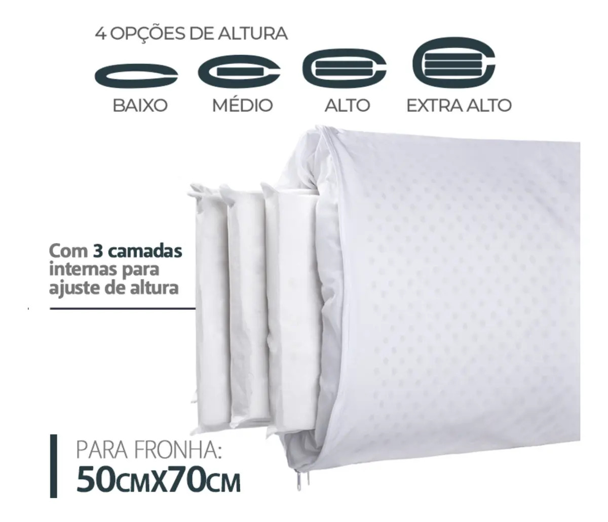 Altura Regulável Natural Látex Premium 4