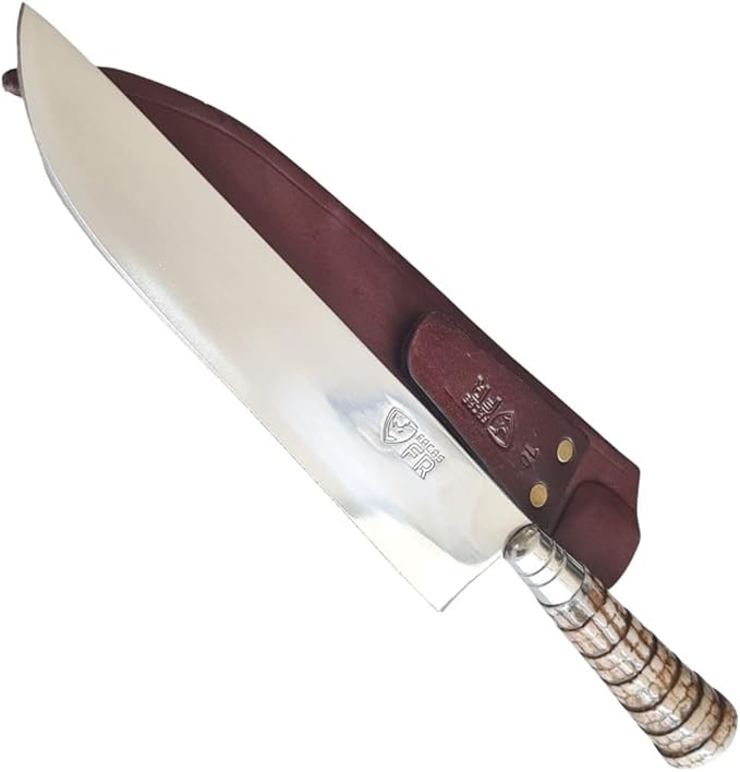 Faca Churrasco Artesanal Inox Cabo Rabo Tatu 10 Super Afiada 1