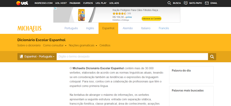 Dicionário Michaelis Escolar Espanhol 2