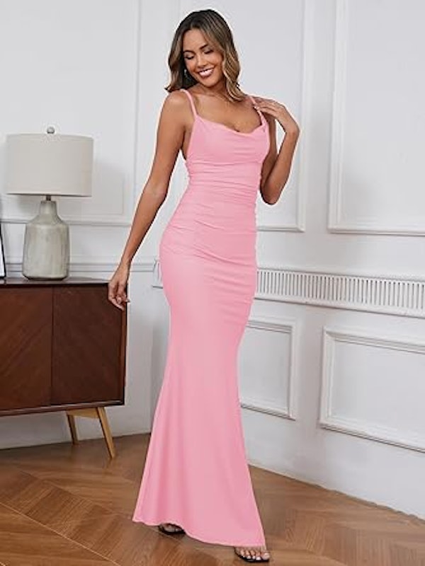 Vestido Maxi Feminino com Alças Finas 3