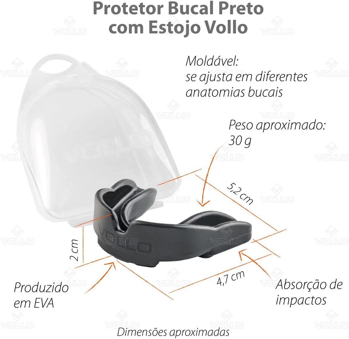 Protetor Bucal com Estojo Vollo 2