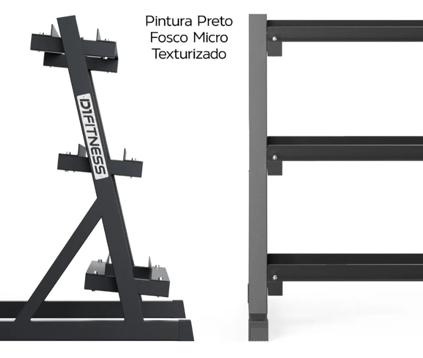 Suporte Expositor Estante para Halter Dumbbell - 3 Andares 4