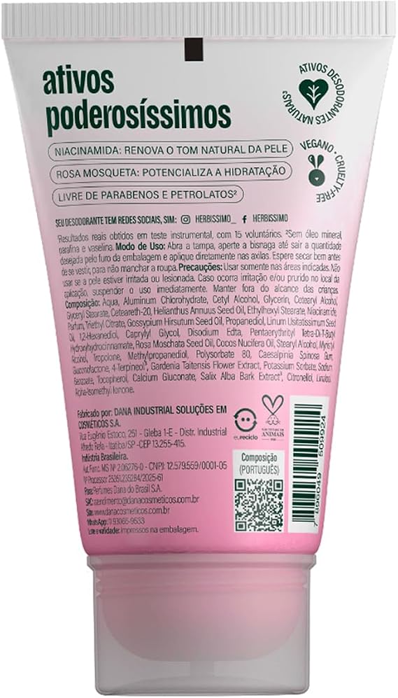 Creme Desodorante Antitranspirante Care Rosa Mosqueta e Niacinamida 2