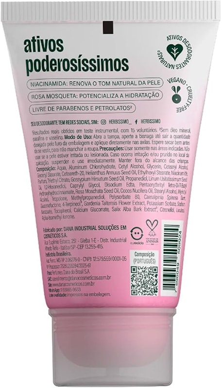 Creme Desodorante Antitranspirante Care Rosa Mosqueta e Niacinamida 2