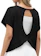 GRECERELLE Camisetas Femininas para Treino Aberto nas Costas 1