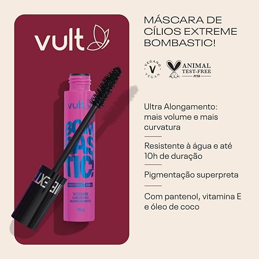 Máscara de Cílios Vult Extreme Bombastic! Resistente à Água 4