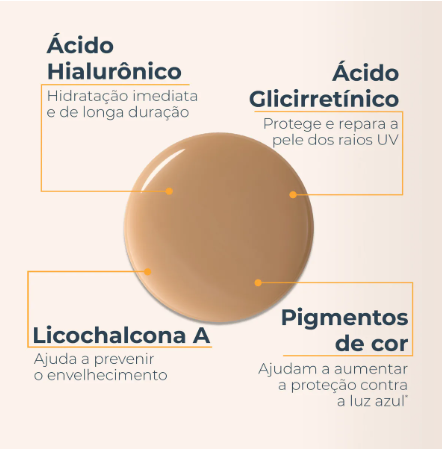 Protetor Solar Hydro Fluid Facial Cor Média FPS 70  4