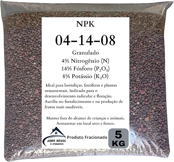  Fertilizante NPK 04-14-08  5 kg 1