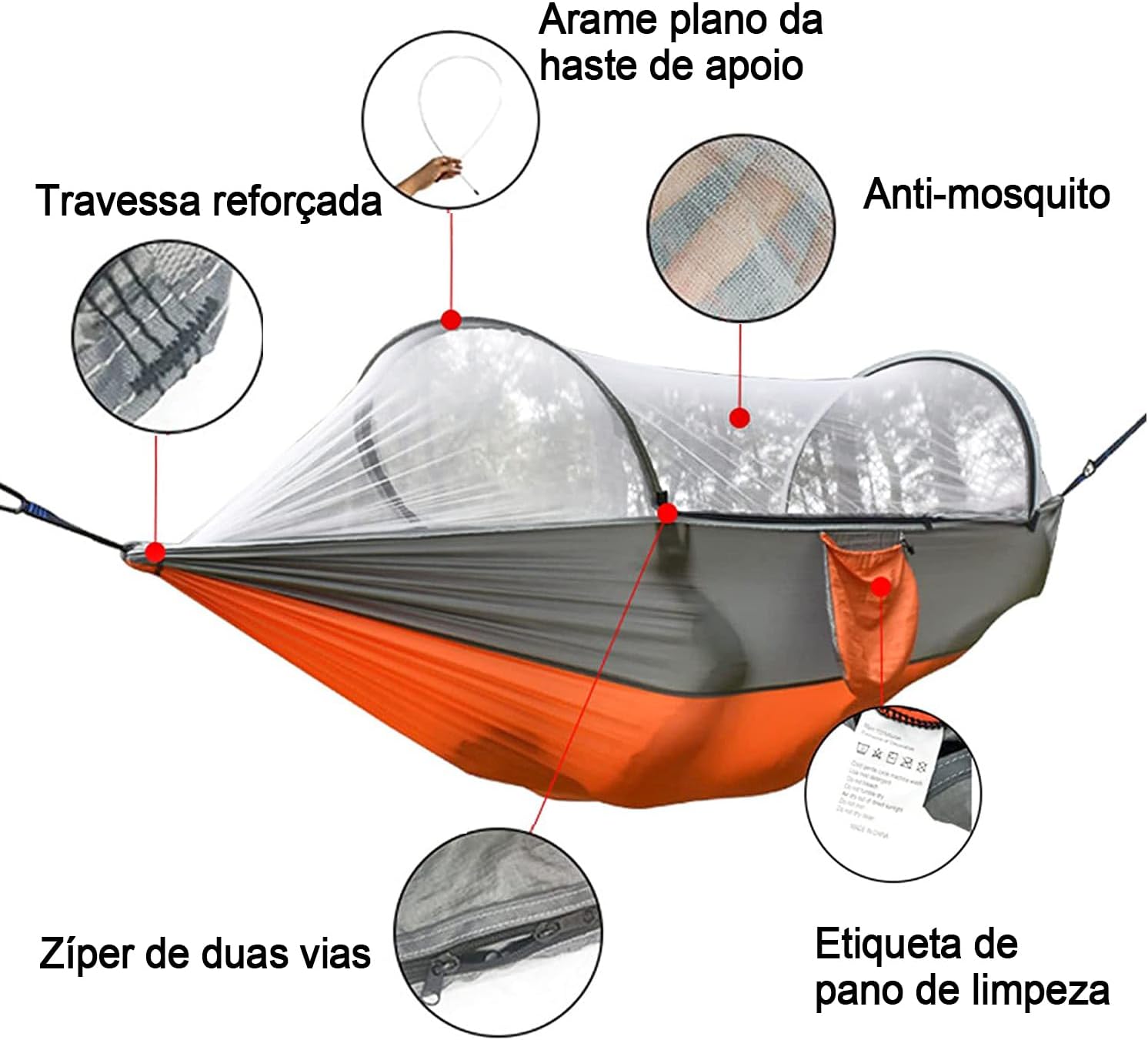 Rede de Dormir com Mosquiteiro Automática 2