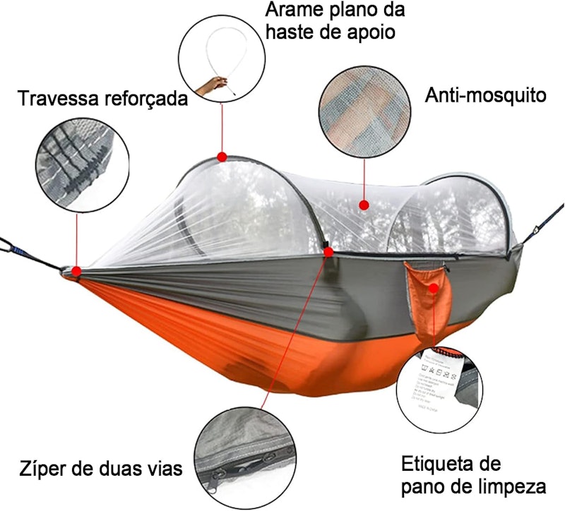 Rede de Dormir com Mosquiteiro Automática 2