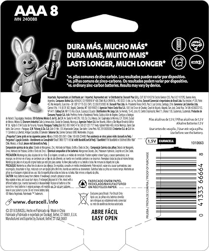Pilha Alcalina Duracell Palito AAA 2