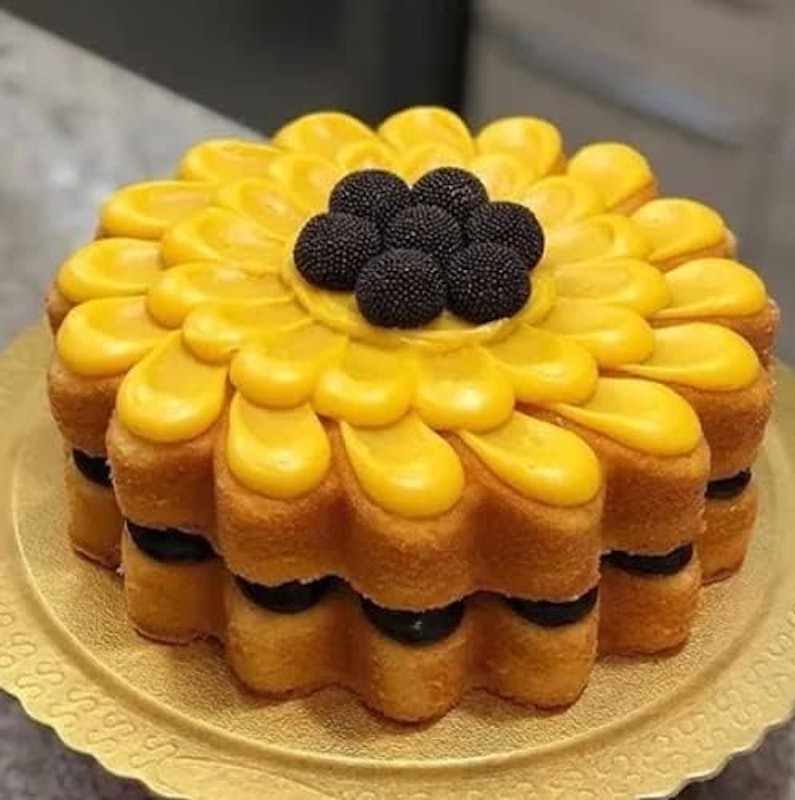Forma Bolo Torta Pudim Girassol 4