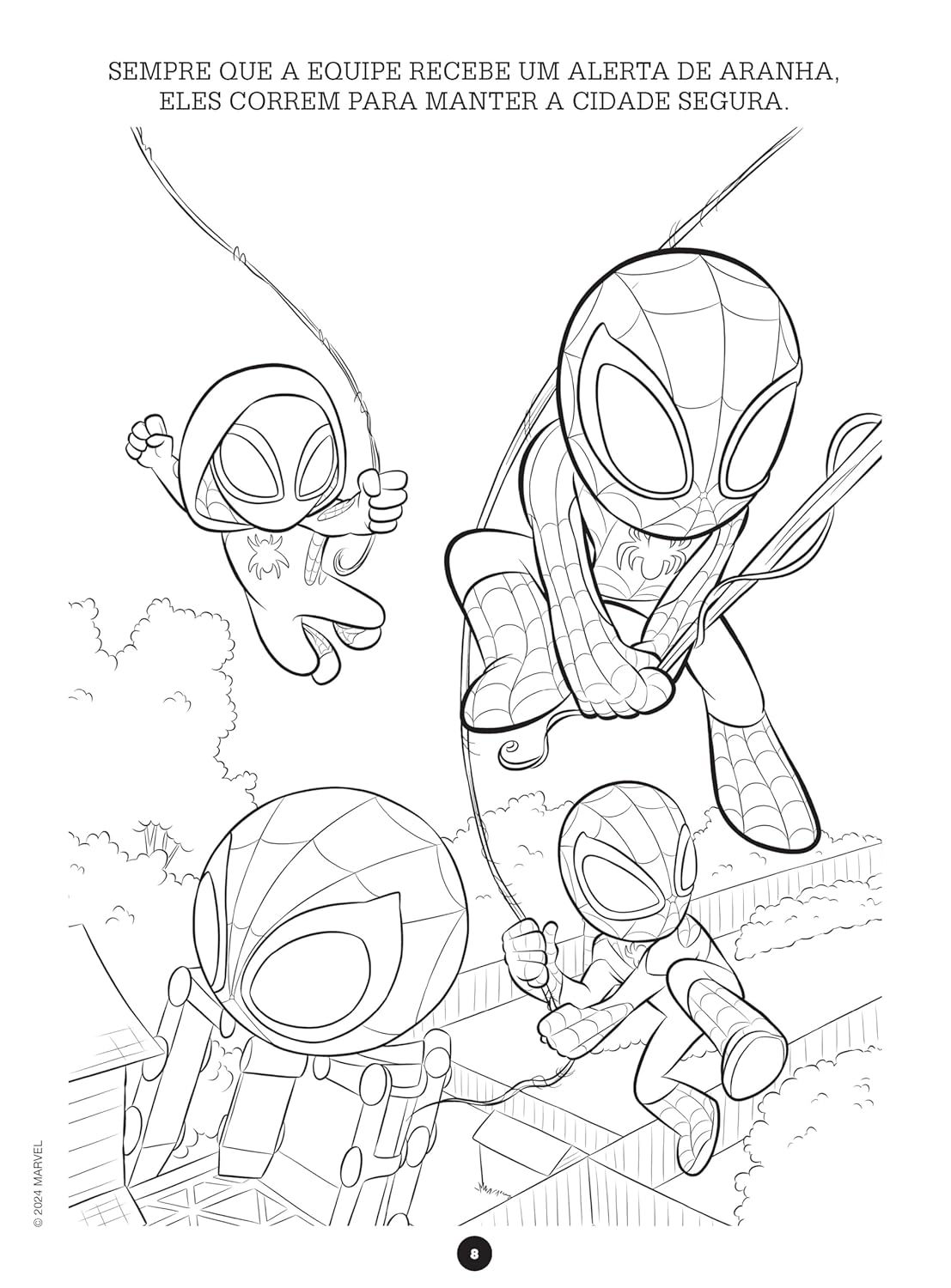 Colorir e Aprender Marvel - Spidey 1 Aranha 4