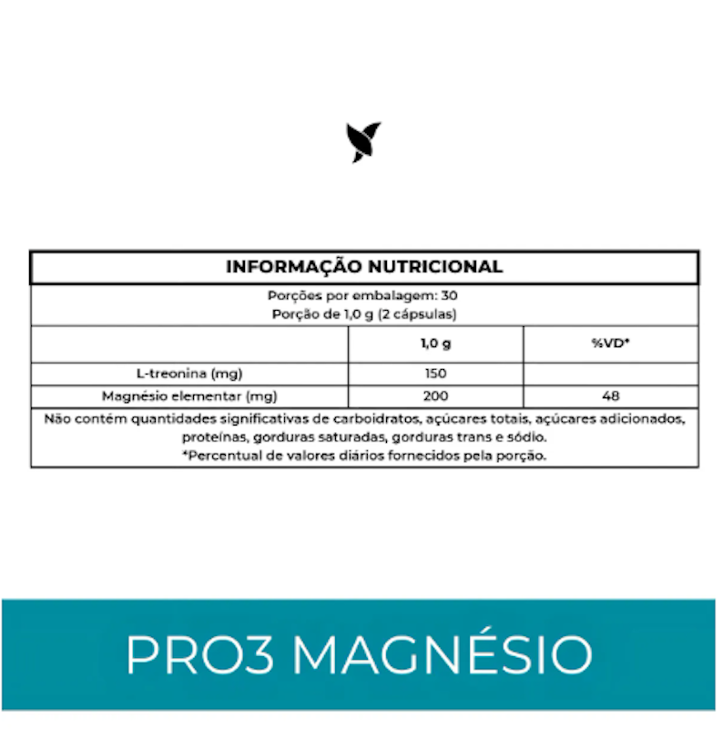 Pro3Magnésio - L-Treonina, Quelato e Dimalato 5