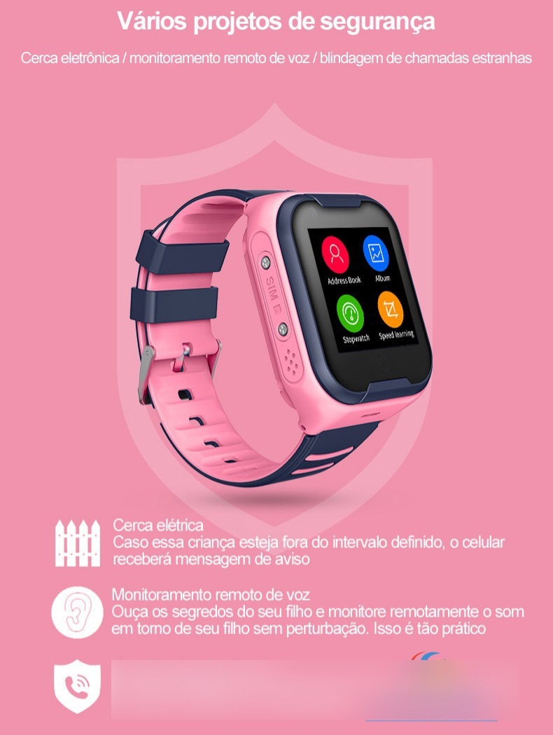 Relógio SmartWatch Kids com GPS e Vídeo Chamada 3