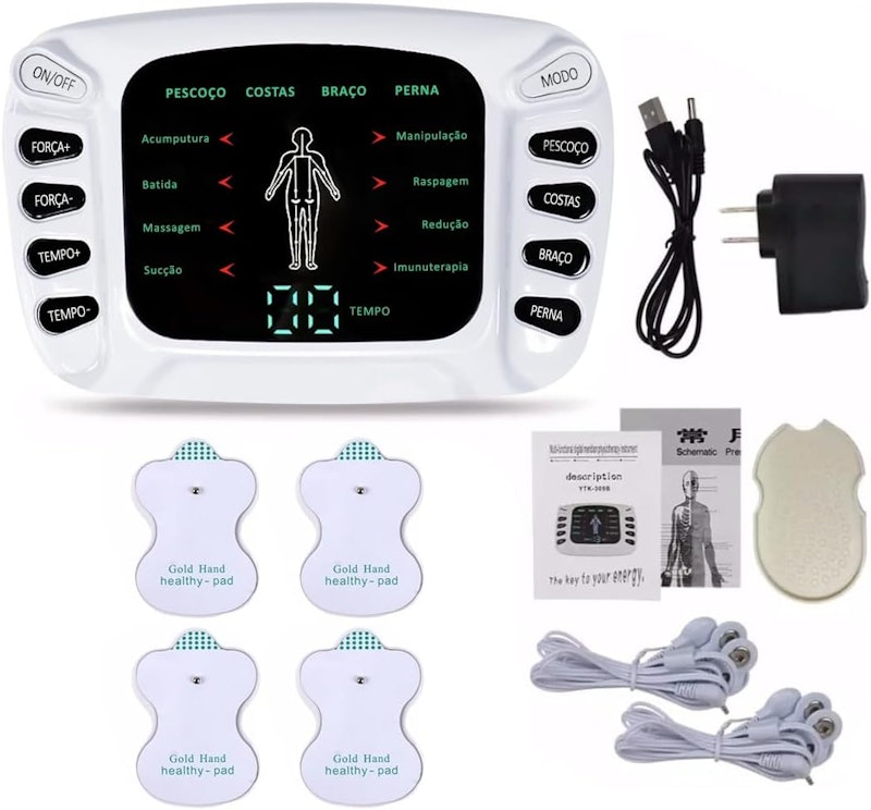 Aparelho Fisioterapia com Eletrodos Pulso Elétrico 4