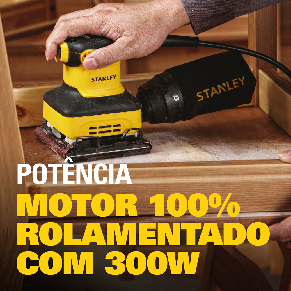 Lixadeira Orbital 1/4" STANLEY 3