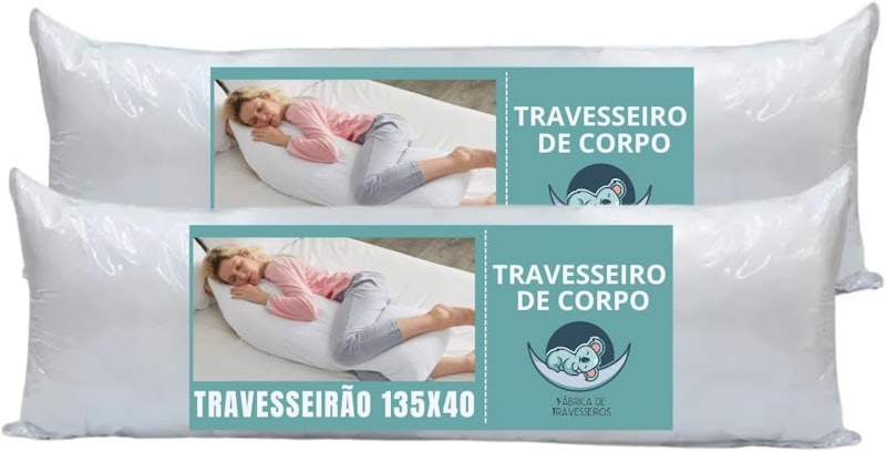 Kit 2 Travesseiro de Corpo Xuxão Imperméavel 1
