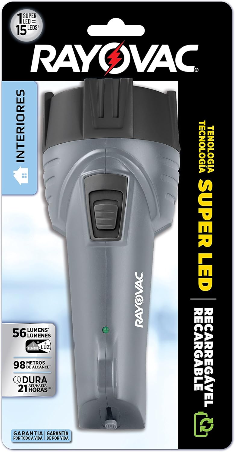Lanterna Rayovac Recarregável Super LED 1