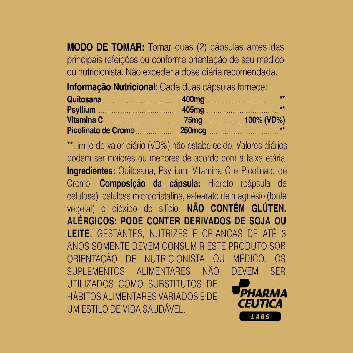 Quitosana + Psyllium 880 mg 2