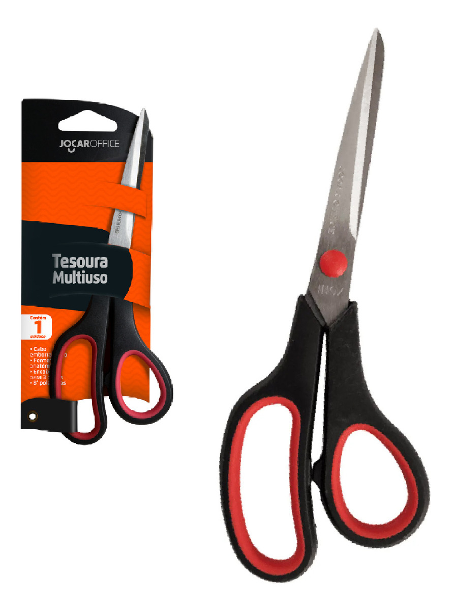 Tesoura Multiuso Inox 21 cm Jocar Office 2