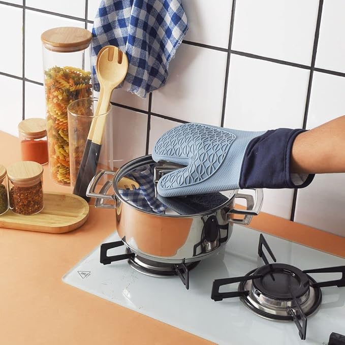 Luva para Forno de Silicone com Proteção Térmica 5