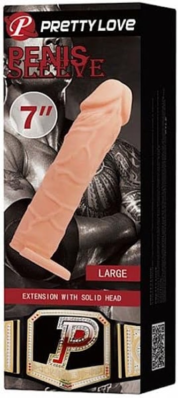 Capa Peniana Extensora CyberSkin com Anel 4