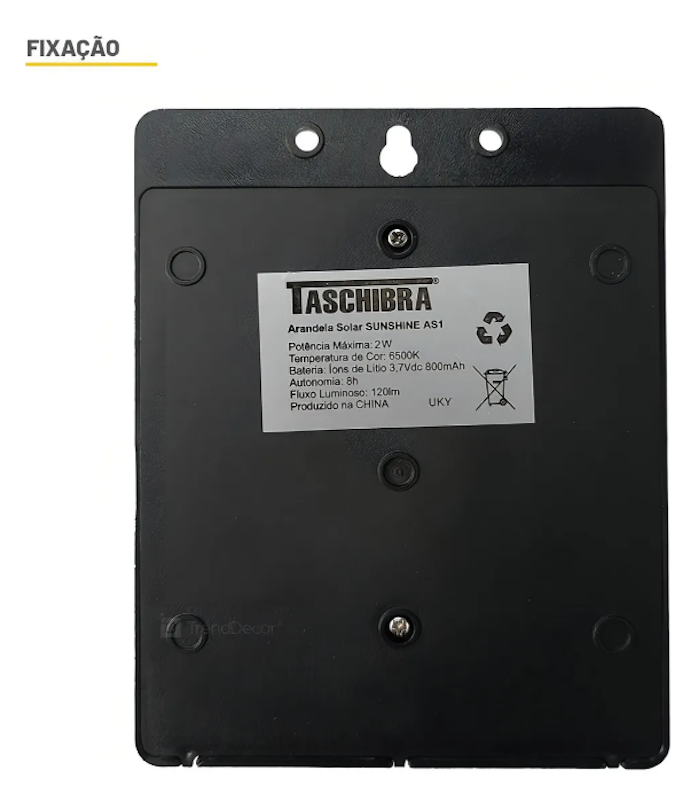 Arandela Solar Sunshine AS1 LED 2 W 6500 kK 5