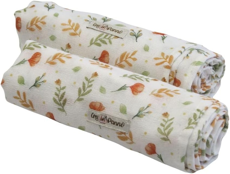 Fralda Estampada Mini Flor 100% Algodão Arti In Panno 3