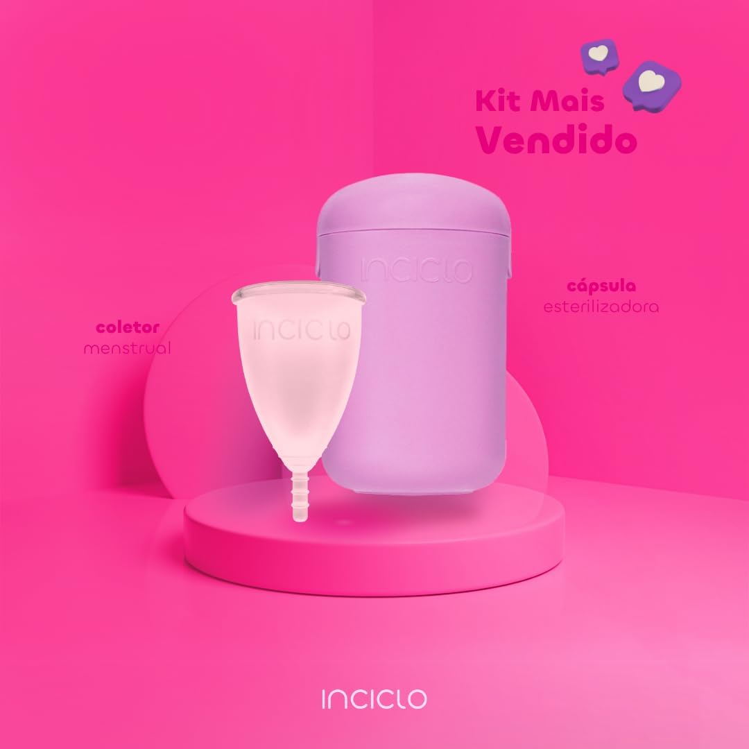 Coletor Menstrual Inciclo + Cápsula Esterilizadora Lavanda 2