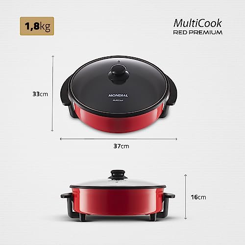 Panela Elétrica MultiCook Red Premium 5